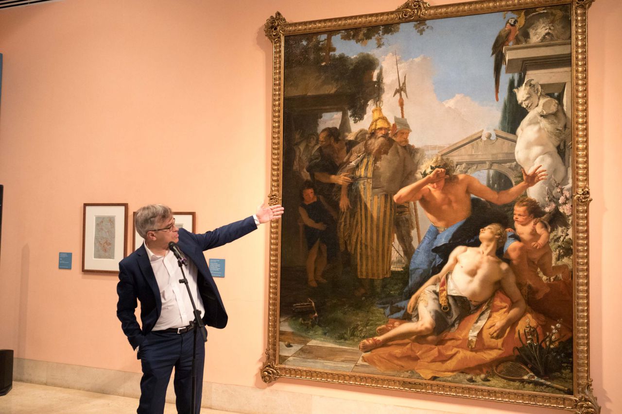 El director del museo, Guillermo Solana, ha presentado el cuadro.