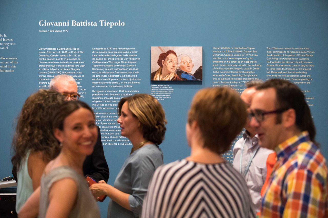 retrato de Tiépolo y su hijo.