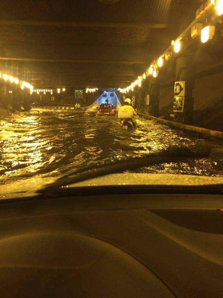 Inundaciones en el túnel de María de Molina