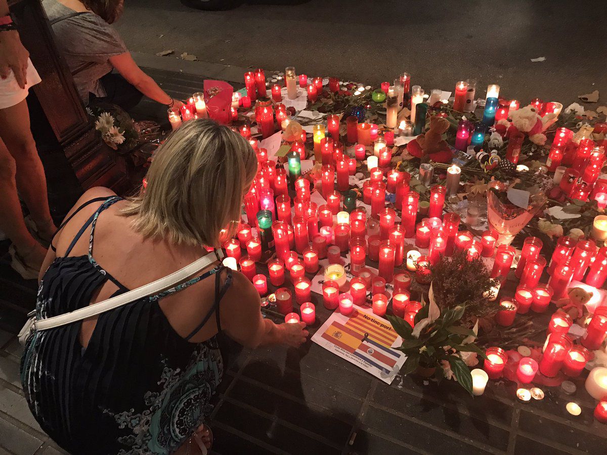 Homenajes a las víctimas de los atentado de Barcelona y Cambrils en Las Ramblas