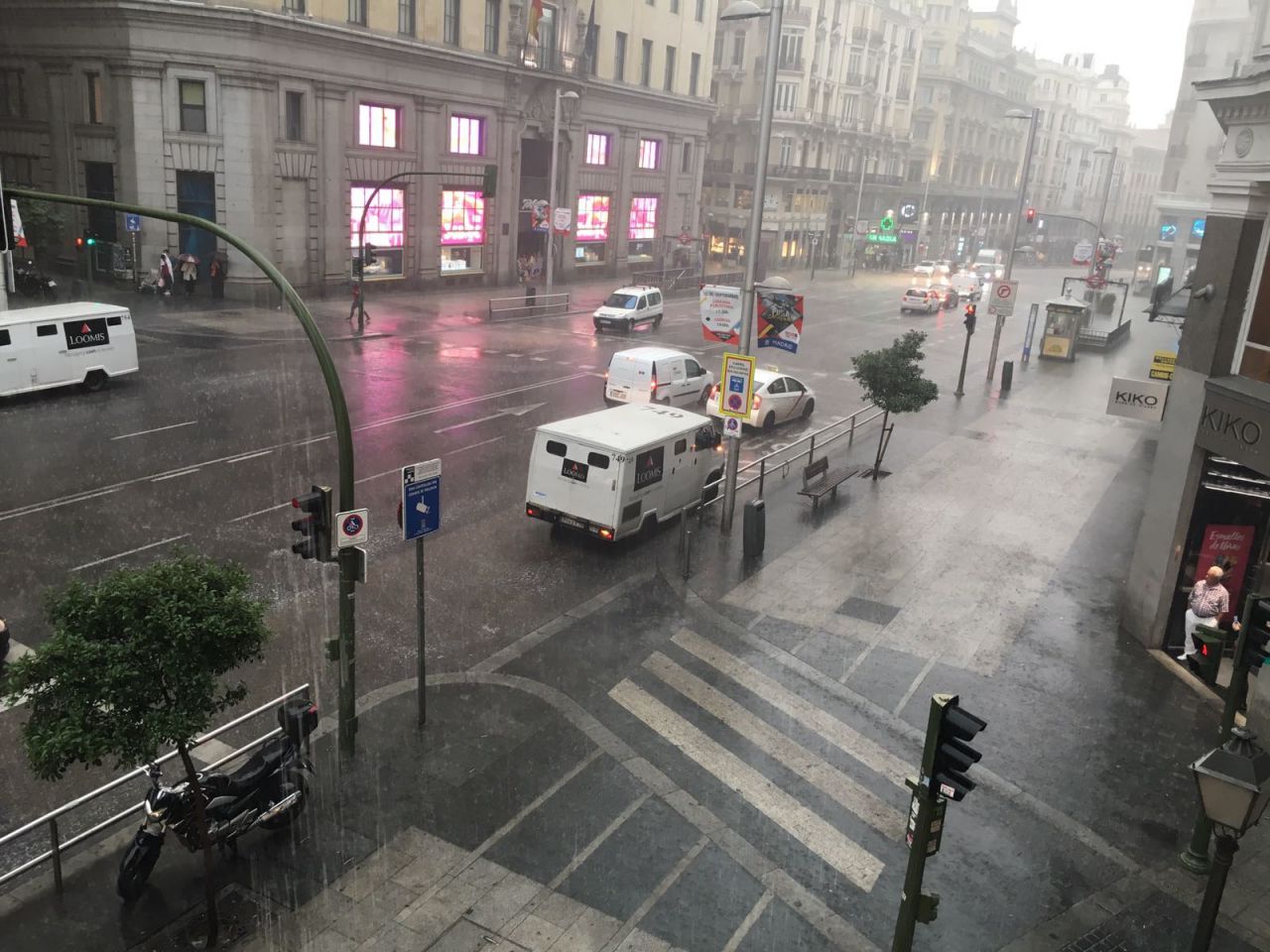 Tormenta en Madrid