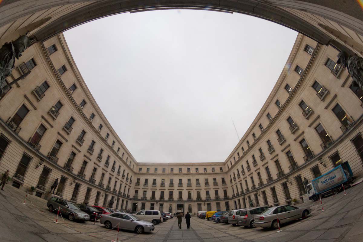 Vista del patio interior del palacio de Buenavista.