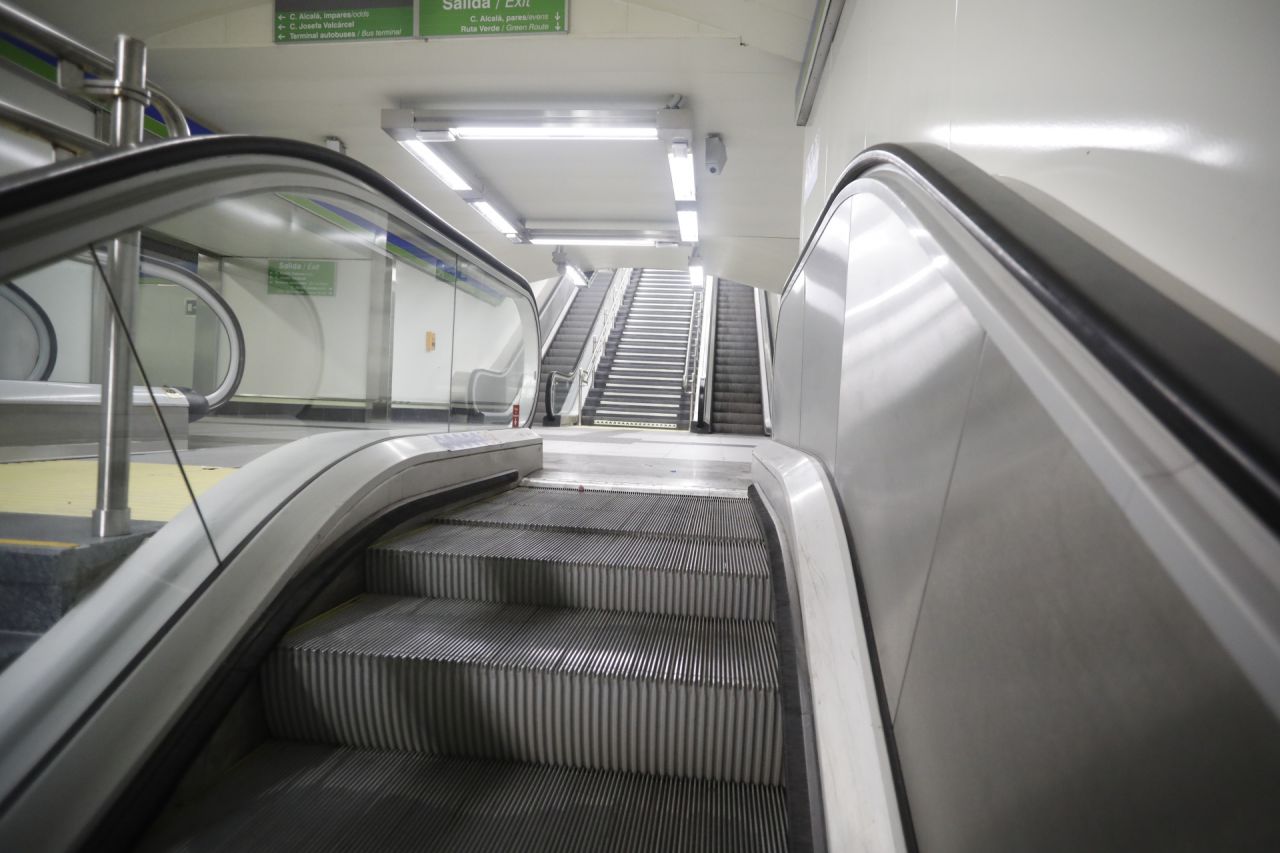 Escaleras mecánicas renovadas.