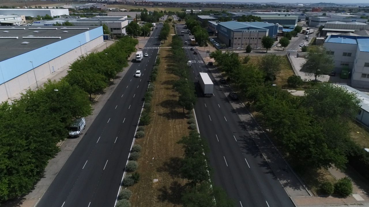 Carretera asfaltada con RARX.