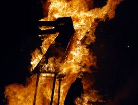 Madrid honra sobre la hoguera al astro rey