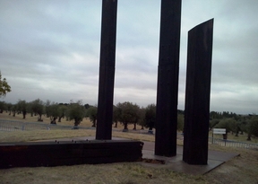 Se desploma una escultura en el Parque Juan Carlos I