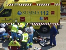 Un motorista, herido muy grave en Griñón