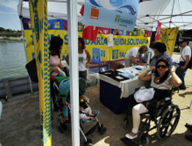 Deporte solidario en el parque Juan Carlos I