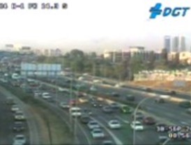 Tráfico intenso en la M-40