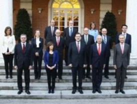 Primer consejo de ministros de Rajoy en La Moncloa