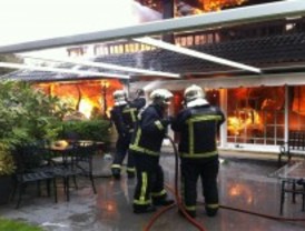 Arde un chalé en Torrelodones