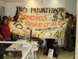 Empleados del INFOMA se encierran contra los posibles despidos