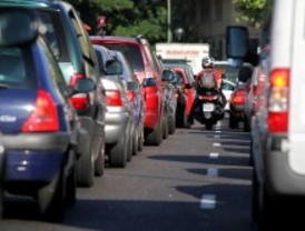 Tráfico lento en la segunda jornada de huelga