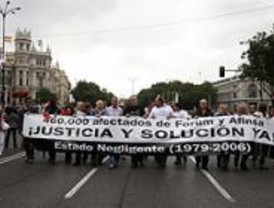 Afectados de Fórum y Afinsa se manifiestan 'para no ser olvidados'