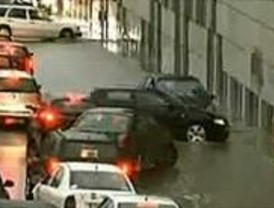 La lluvia inunda Madrid