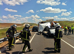 Accidente múltiple en la M-224, con un herido