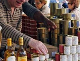 Feria gastronómica en el centro de Madrid