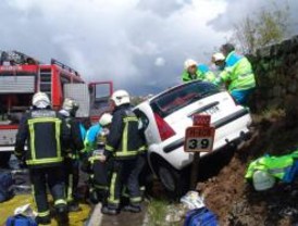 Siete heridos, dos de ellos graves, tras un accidente en la M-608