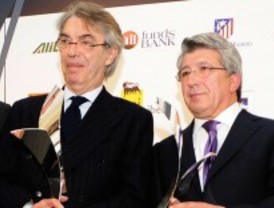 Los presidentes de Inter de Milán y Atlético de Madrid reciben los premios Tiepolo