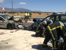 Un conductor resulta herido de gravedad en un choque frontal en Colmenar Viejo