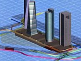 El distribuidor subterráneo de tráfico de las 'cuatro torres' se inaugura el día 17