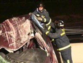 Un accidente cuádruple en la M-40 provoca un muerto y cuatro heridos