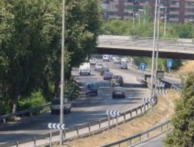 Poco tráfico en las calles madrileñas