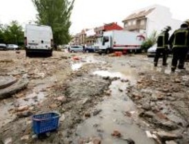 Bomberos de la Comunidad de Madrid se desplazan a Coslada por las lluvias