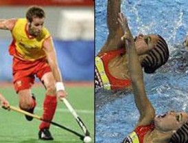 España se cuelga la plata en natación sincronizada y en hockey