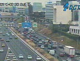 Retenciones en la M-40 debido a un accidente