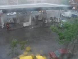 La tormenta obliga a cortar una parte de la M-30