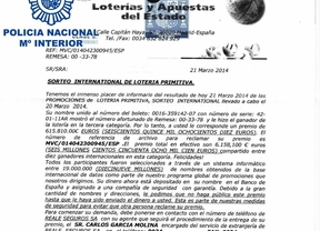 Tres detenidos por estafas masivas por el método de las 'cartas nigerianas'