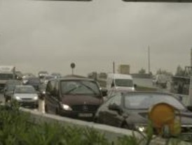 135 kilómetros de atascos en la hora punta de la mañana