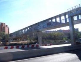 Las pasarelas de la M-30, en marzo de 2010