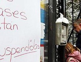 Madrid suspende las clases en todos los centros por el temporal