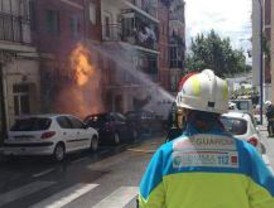 Ocho heridos en un incendio en Leganés
