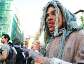 El movimiento 'Yo no pago' protesta en Sol