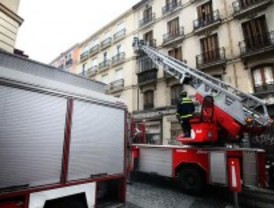 Un aparcamiento de un edificio de oficinas de Principe de Vergara se derrumba sin causar heridos