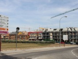 Obras en la calle de Campomames de Pozuelo de Alarcón