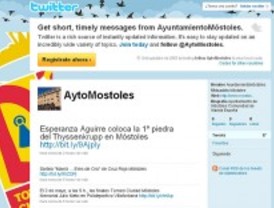El Ayuntamiento de Móstoles se crea un perfil en Twitter