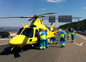 Dos heridos tras embestir una furgoneta a un turismo en la AP-6