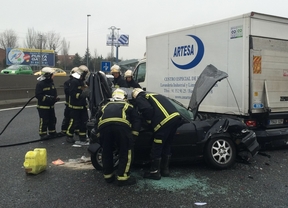 Una herida muy grave y dos leves en una colisión múltiple en la A-6 a la altura de Las Rozas