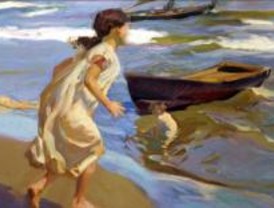 Madrid contempla por primera vez el cuadro 'Niña entrando en el baño' de Sorolla