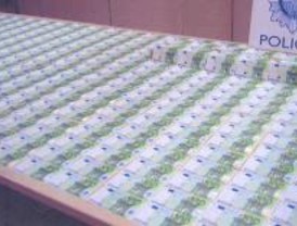 Interceptados 580 billetes falsos de 100 euros