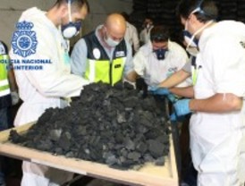Intervienen 50 kilos de droga camuflada en carbón vegetal