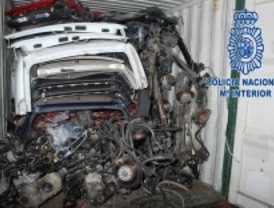 Los coches troceados iban a Tánger