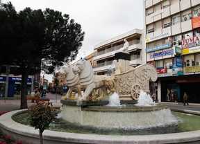 Fuente de la Cibelina en la plaza del General Palacio de Getafe