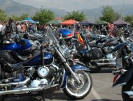 Concentración motera en Guadarrama