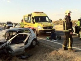 Heridas tres mujeres en un accidente múltiple