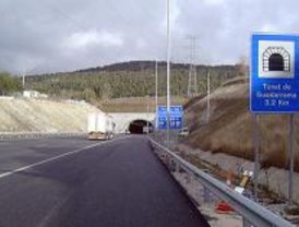 Este jueves se abre el túnel reversible de Guadarrama